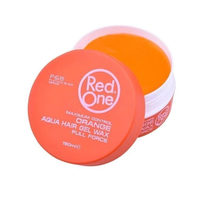 Red One Aqua Hair Gel Wax Orange Cera gel con brillo 150 ml - Imagen 1