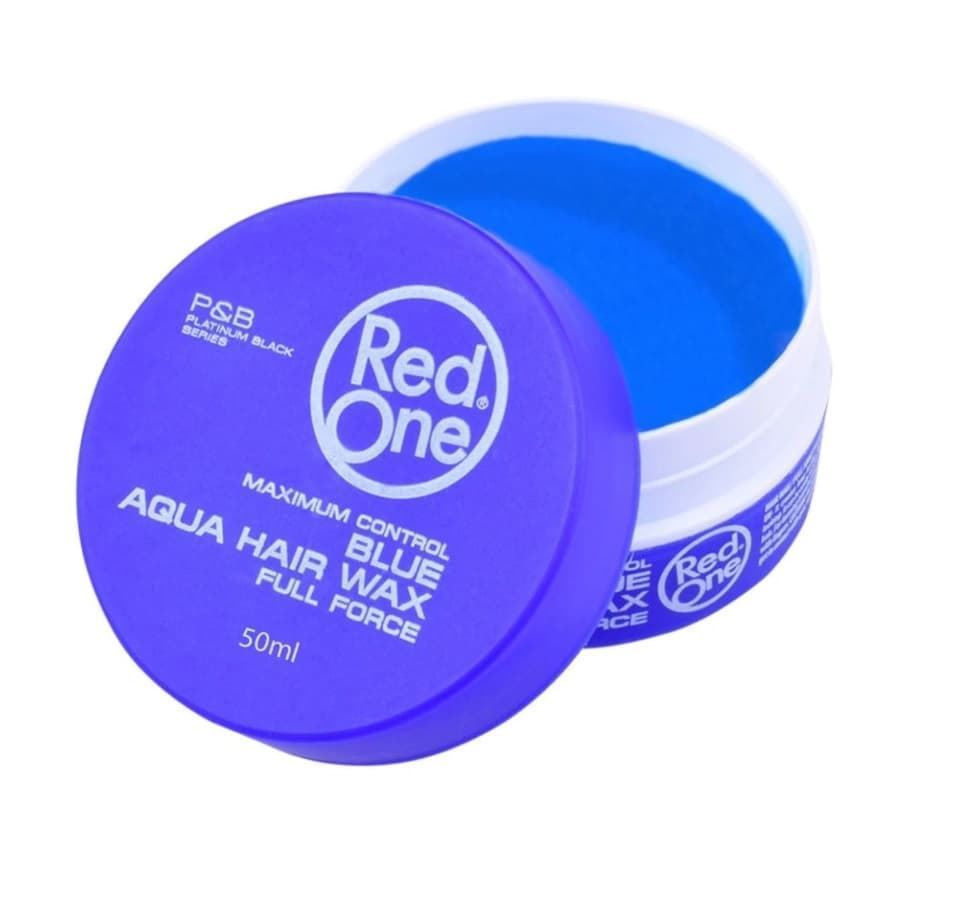Red One Aqua Hair Wax Blue Cera con brillo 50 ml - Imagen 1